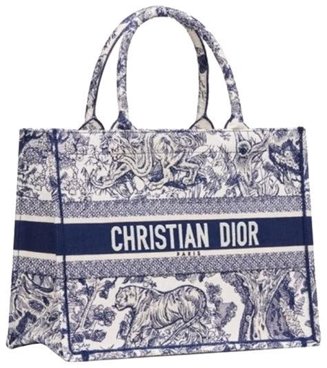 dior tote bag blue and white|christian dior tote bag personalized.